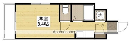 広島県広島市中区千田町２丁目[1K/19.8m2]の間取図