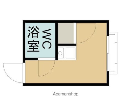 シティハイツマスダ[1K/18m2]の間取図