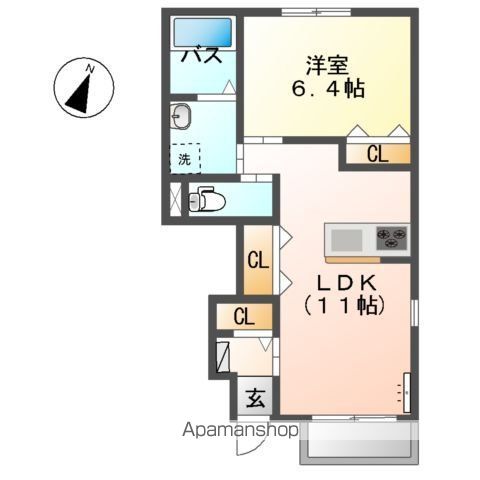 【八潮市大字垳のアパートの間取り】