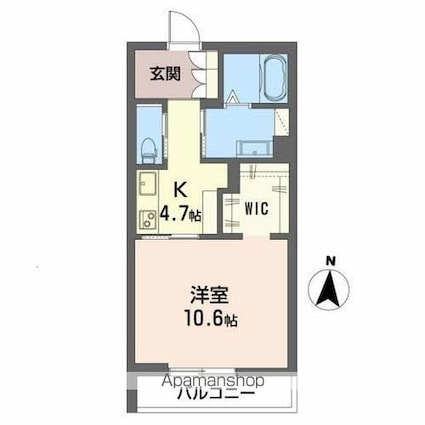 シャーメゾン　アヴァンセ[1K/41.12m2]の間取図