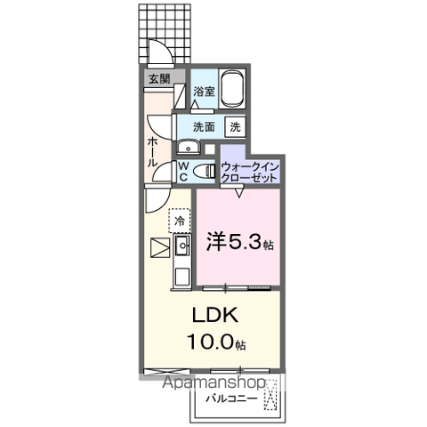 【小平市大沼町のアパートの間取り】