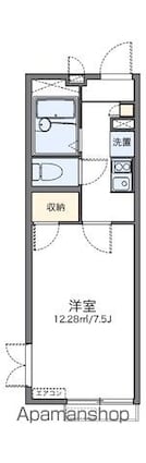 レオパレスグレシア[1K/22.35m2]の間取図