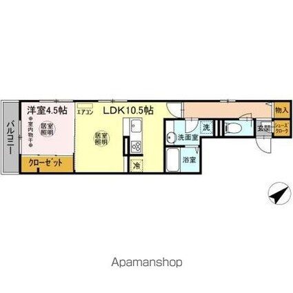 ＰＲＯＶＥＮＣＥ（プロヴァンス）[1LDK/41.28m2]の間取図