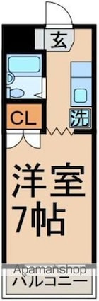 ジュネス井上[1K/19.25m2]の間取図
