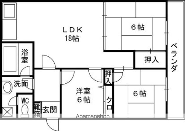 川口第二マンションの間取り写真
