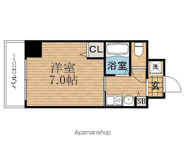 エステムコート心斎橋EASTエリジオンの間取り写真