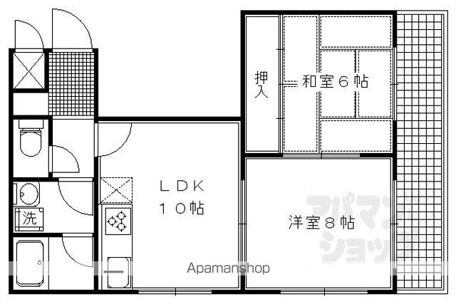 瓢箪図子マンションの間取り写真