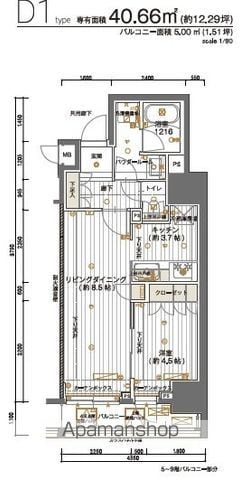 メインステージ神田須田町の間取り写真