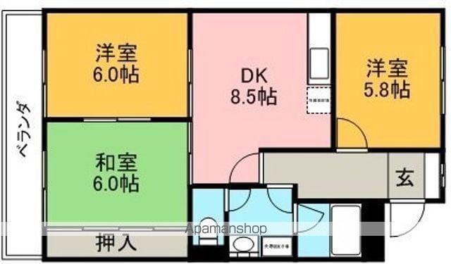 かつやビルの間取り写真