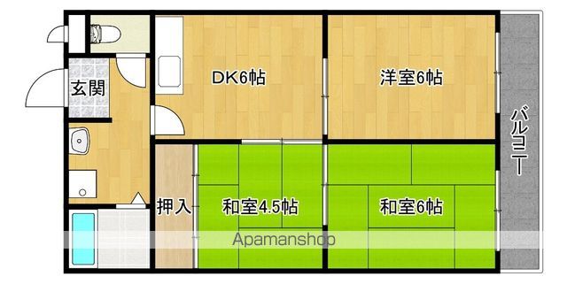 シャトー原山台の間取り写真