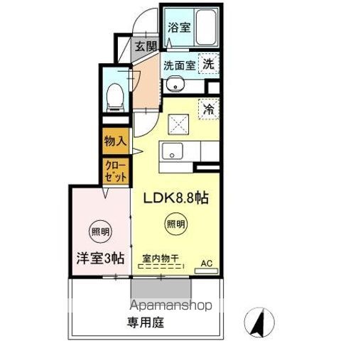 DーROOM上の原の間取り写真