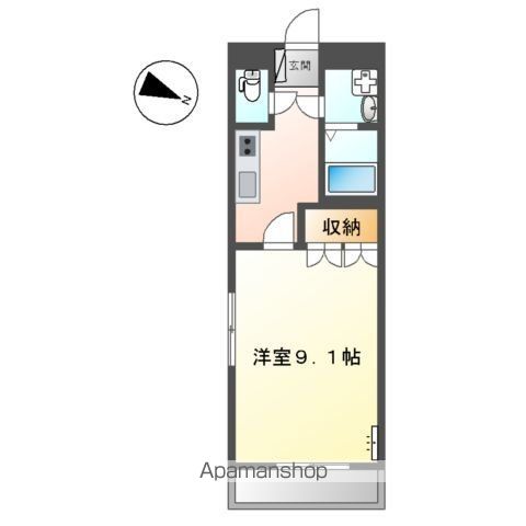 横浜市西区中央のマンションの間取り