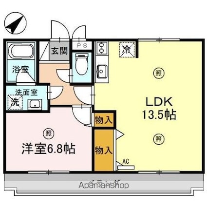 ヴィラ　センチュリー[1LDK/51m2]の間取図