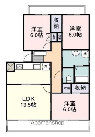 MESSAGE清水東2号棟の間取り写真