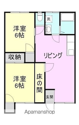 アドホックメゾン[2LDK/50.62m2]の間取図