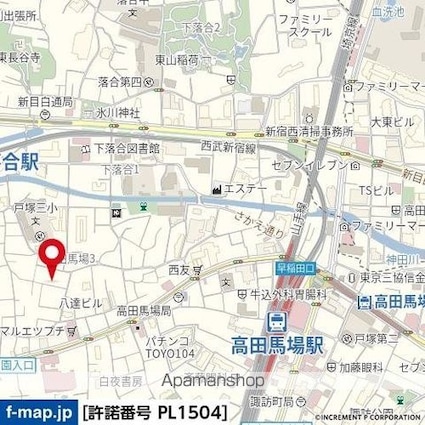 ザ・アーバンテラス高田馬場[1R/10.33m2]の配置図