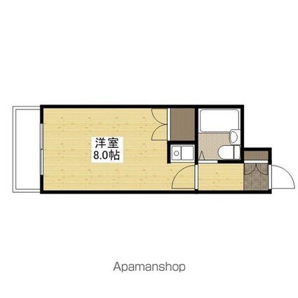 カメイファイブ[1R/18.18m2]の間取図