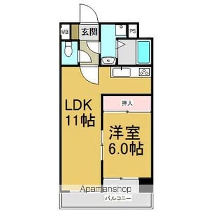 アーク上前津ビル[1LDK/43.03m2]の間取図
