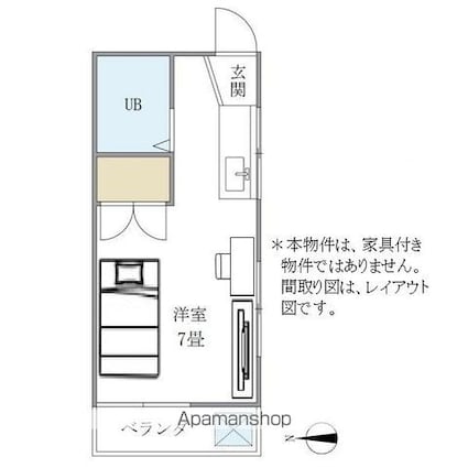 東京都杉並区梅里１丁目[1R/17.01m2]の間取図