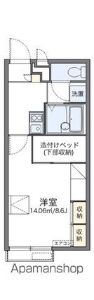 レオパレスＫ＆Ｒ[1K/23.18m2]の間取図