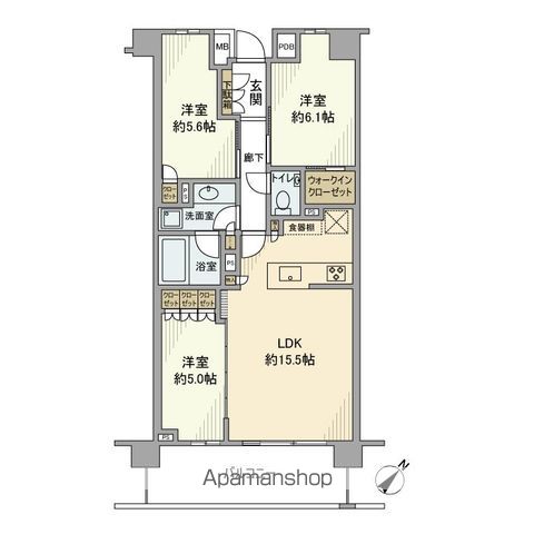 プレミスト横濱反町の間取り写真