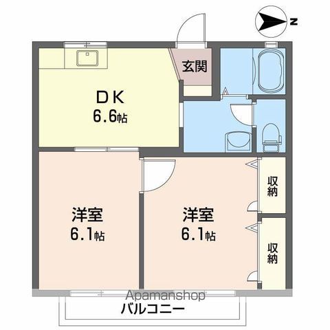 ディアス余戸 A棟の間取り写真