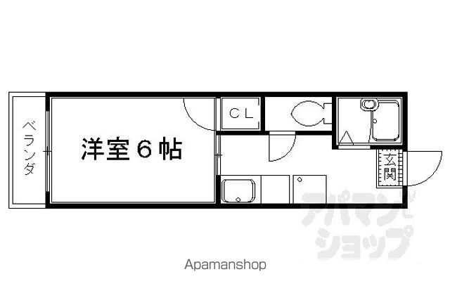 衣笠氷室町マンションの間取り写真
