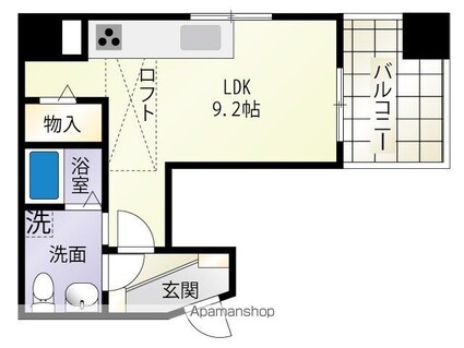 ＧｉＦＴ（ギフト）[1R/25.3m2]の間取図