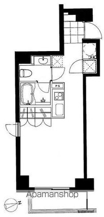 フレンシア麻布十番ノース[1R/30.28m2]の間取図