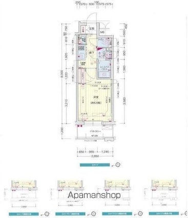 プレサンス千種アイル[1K/21.81m2]の間取図