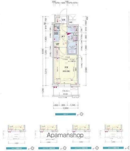 プレサンス千種アイル[1K/21.81m2]の間取図