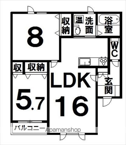EAST GARDENIIの間取り写真