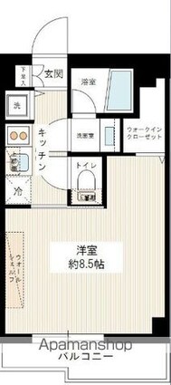 ＭＡＸＩＶ赤羽ＷＥＳＴ[1K/25.56m2]の間取図