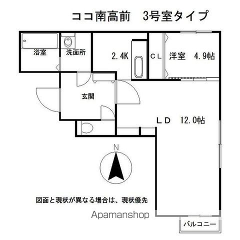 HOKO南高前の間取り写真