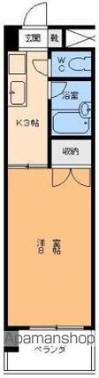 シティーハイツ本町[1K/23.75m2]の間取図
