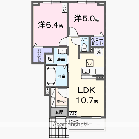 【ステイ　ゴールドの間取り】