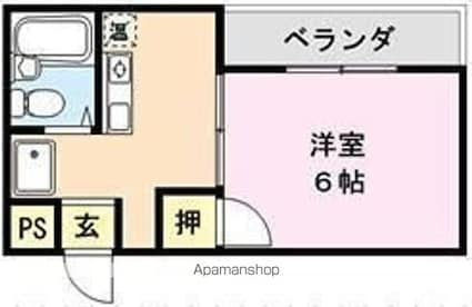メゾン・ド・ムラジⅢ[1K/21.35m2]の間取図