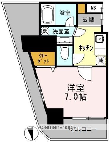 カスタリアタワー肥後橋の間取り写真