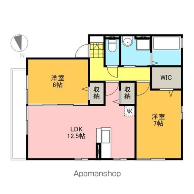 サニーヒル[2LDK/62.1m2]の間取図