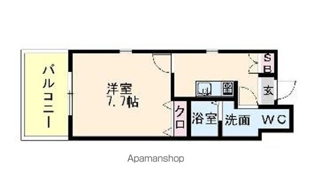 【福岡市博多区博多駅前のマンションの間取り】