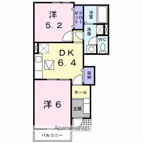AUBE Cの間取り写真