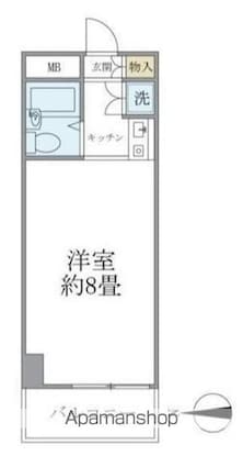 番衆エムエスビル[1R/22.72m2]の間取図