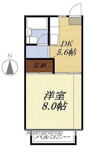コーポ蘭Iの間取り写真