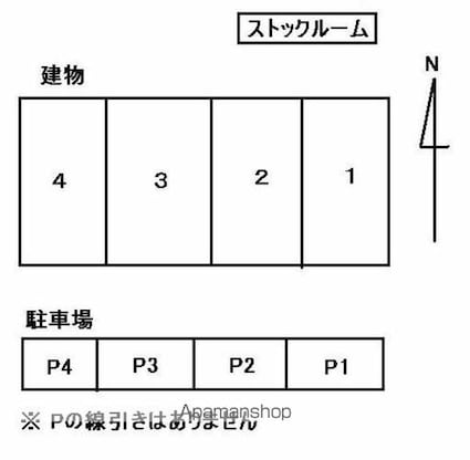 天満屋アパート[1LDK/46.37m2]の配置図