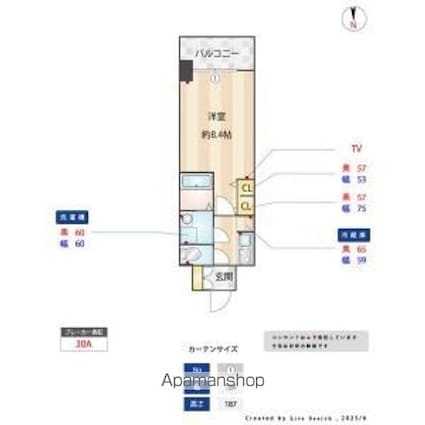 ＳーＲＥＳＩＤＥＮＣＥ今池ｂｅｌｅｔａ（ベレータ）１２月契約限[1K/25.6m2]の間取図