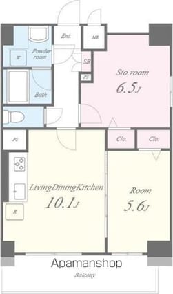 カサ・フェリーチェ[1SLDK/50.06m2]の間取図