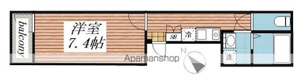 Ｄｏｍｉｌｅ[1K/24.64m2]の間取図