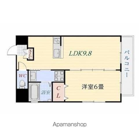 シャルマン若松の間取り写真