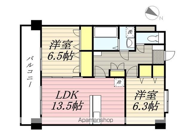 【福岡市東区下原のマンションの間取り】