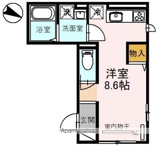 ダイヤモンドフジ桃谷の間取り写真